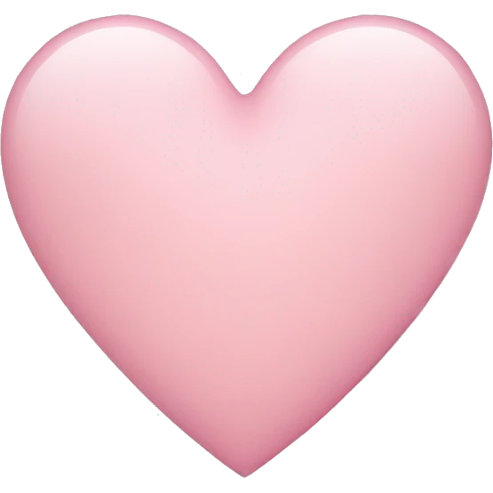 Light pink heart  emoji