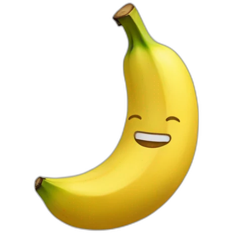cara feliz y platano emoji