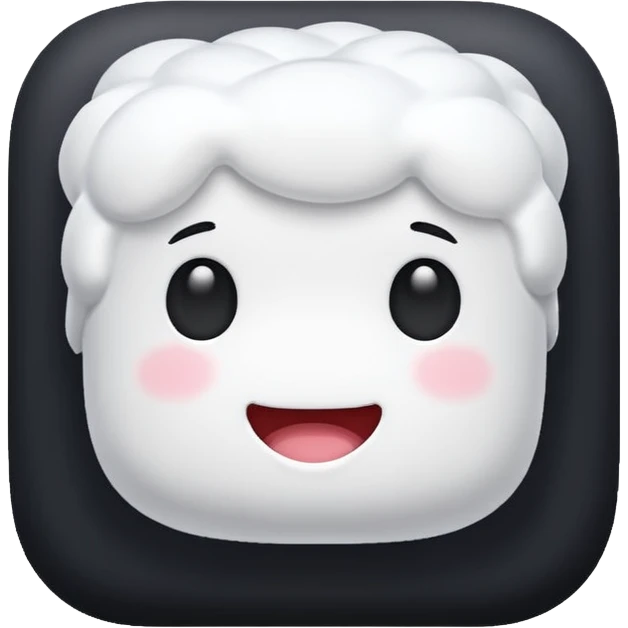 Make a marshmellow emoji emoji