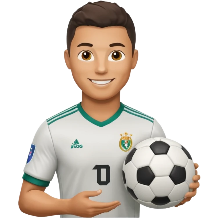 Ronaldo with match emoji
