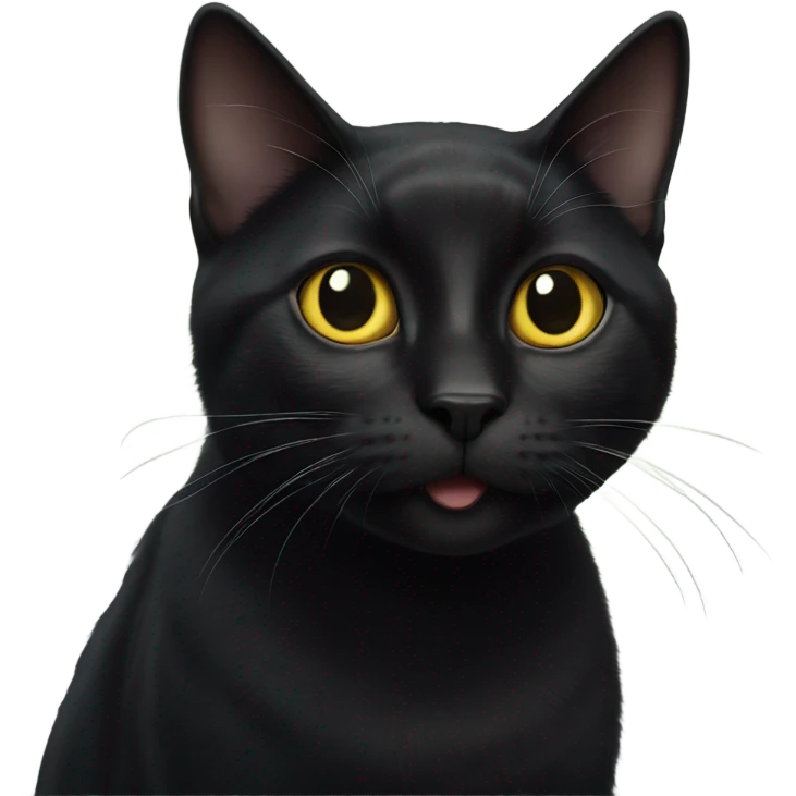 amazed magical black cat  emoji