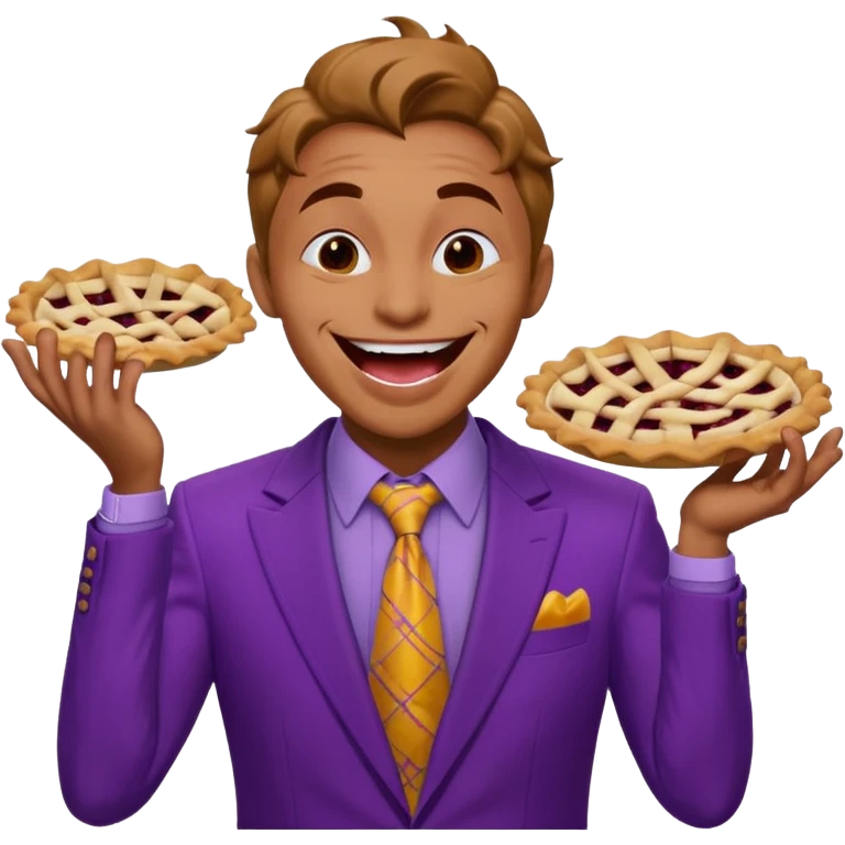 Homem aranha levando torta na cara de coringa  emoji