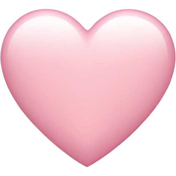 Light pink hart emoji