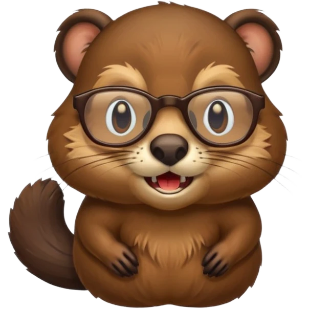 spectacled beaver emoji