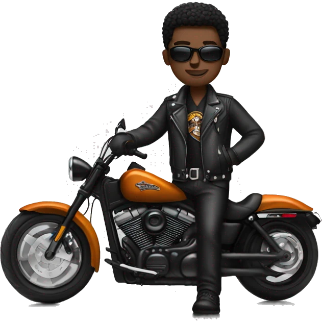 Black Harley Davidson emoji