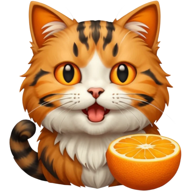 Cat eating   emoji