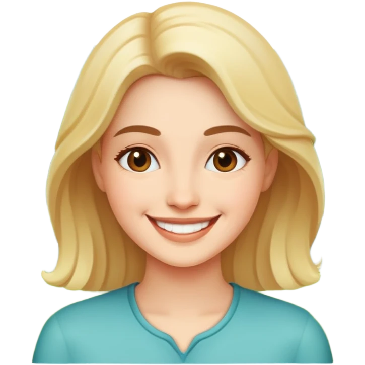 smiling woman in nature emoji