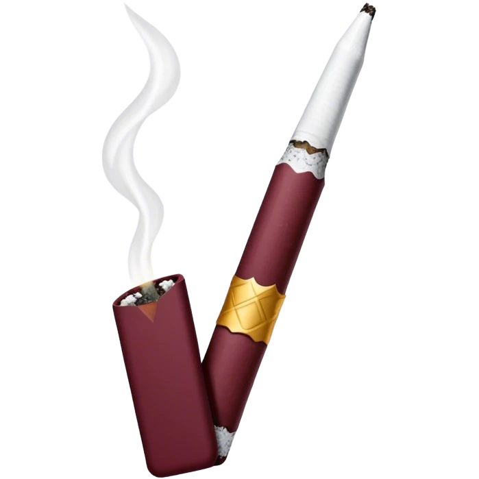 dark Burgundy aesthetic Cigarette emoji
