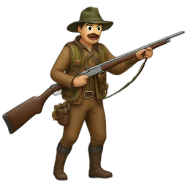 One pieace hunting emoji