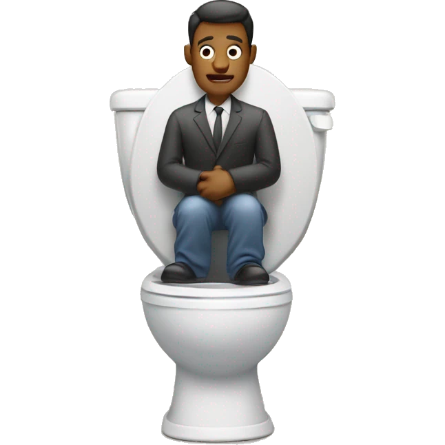 man in toilet emoji