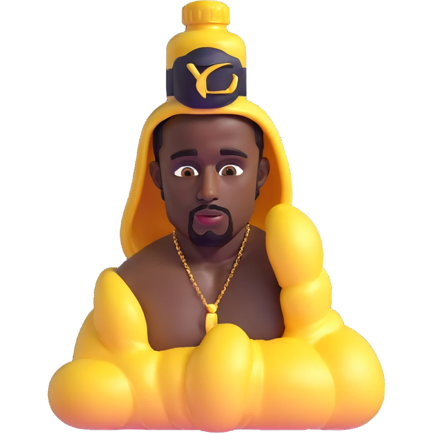 P Diddy with shiny baby oil emoji