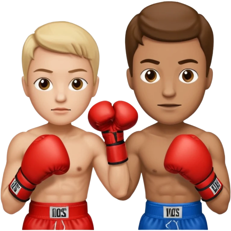 minister vs. celeb as if they were boxing emoji