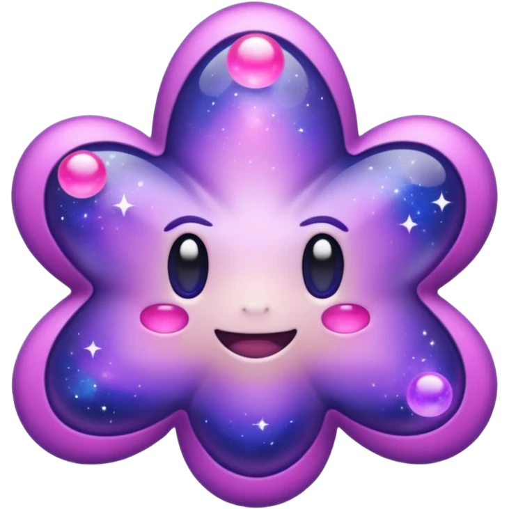 Pokemon legendary purple and pink cosmog emoji