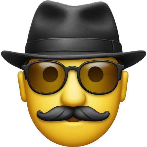 Gorra bigote gafas  emoji
