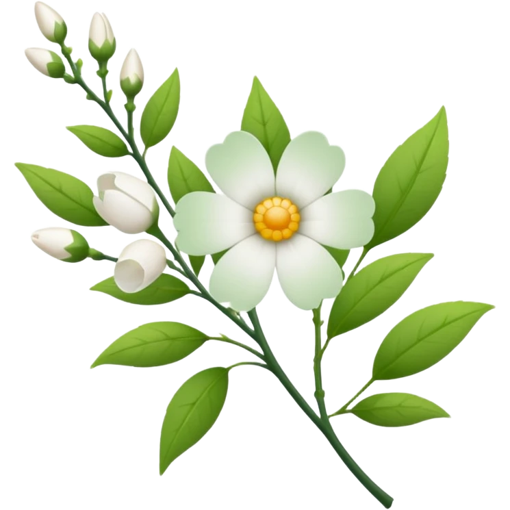 simple flower branches emoji