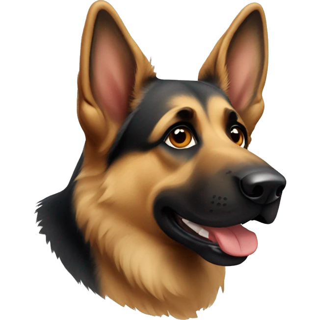 German shepherd dog emoji