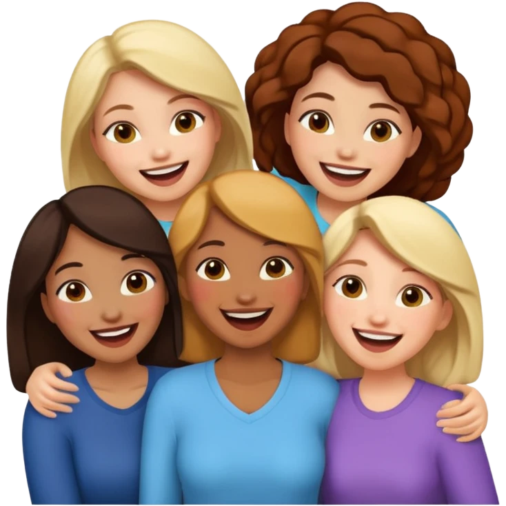 a group of friends who are female emoji