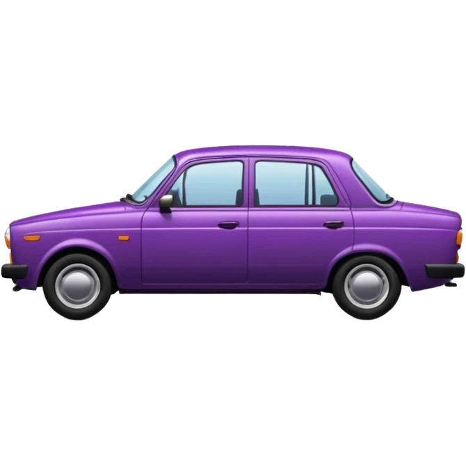 lada sedan with baklajan emoji