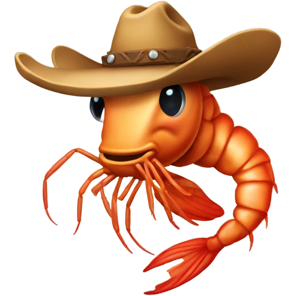 Cowboy shrimp emoji