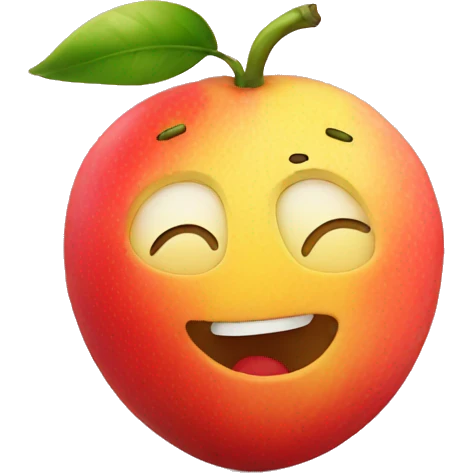 Fruit with a face emoji