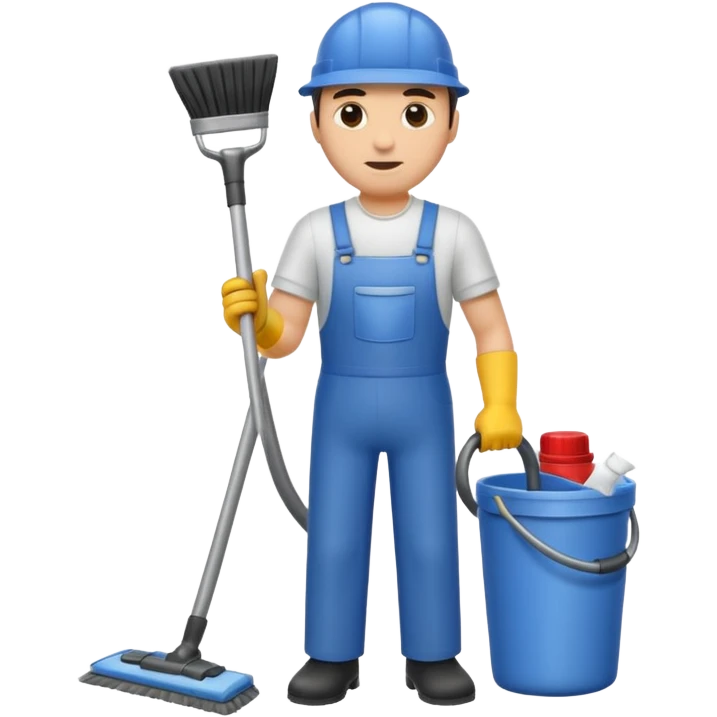man cleaner emoji