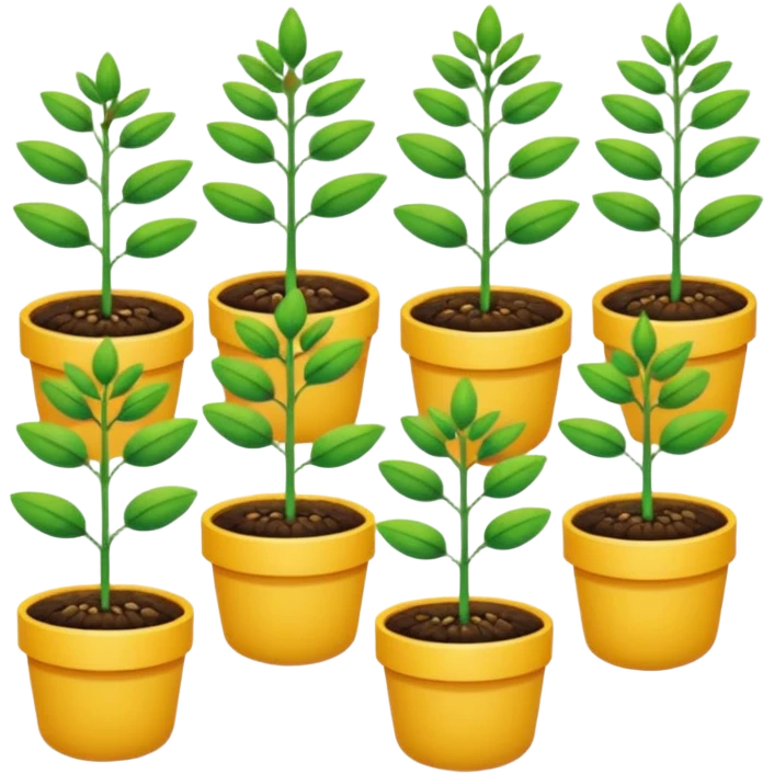 several packs of seedling seeds. Transparent background emoji