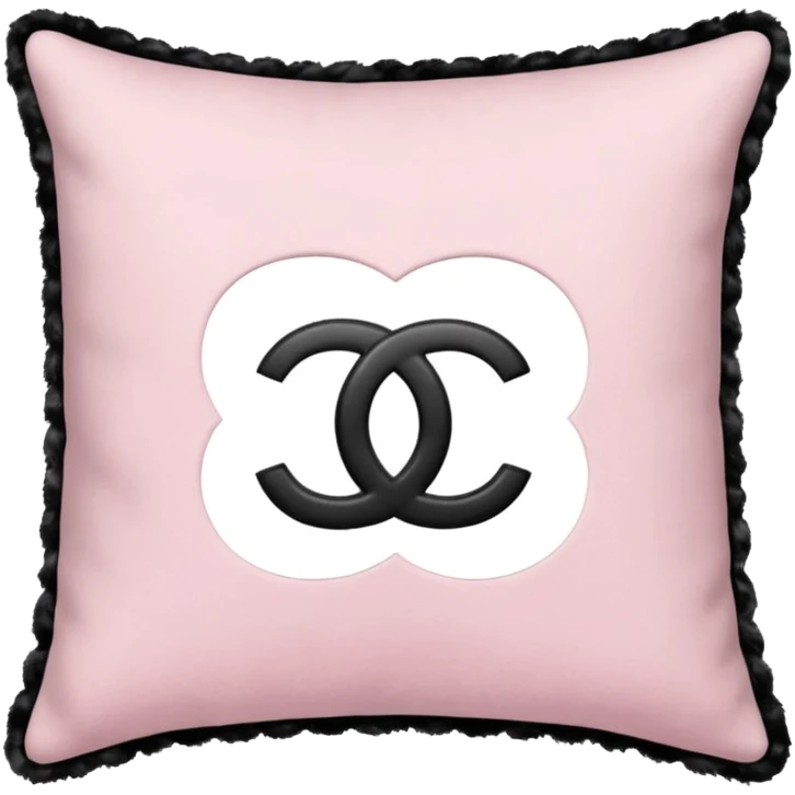 Chanel pillow light pink emoji