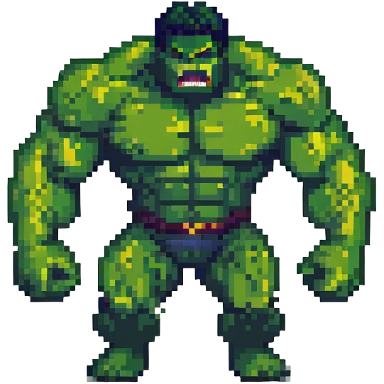 the Hulk, muscular green superhero, roaring emoji