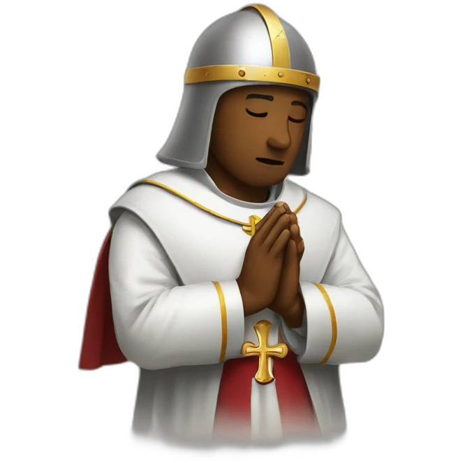 Knights Templar praying emoji