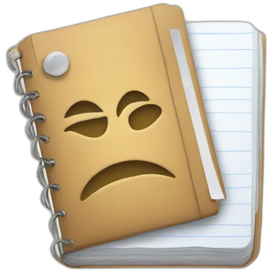 checkbox holding a note book emoji