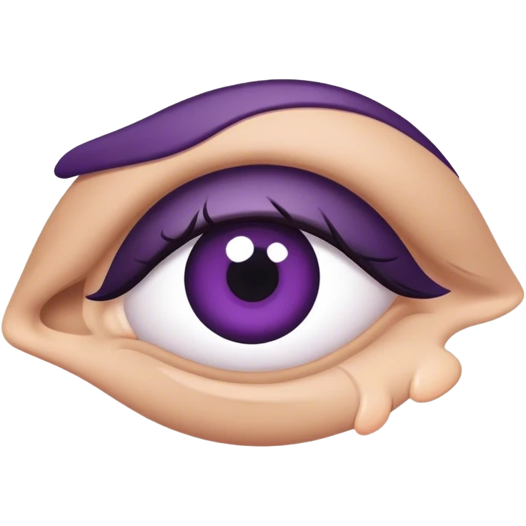 Black eye emoji