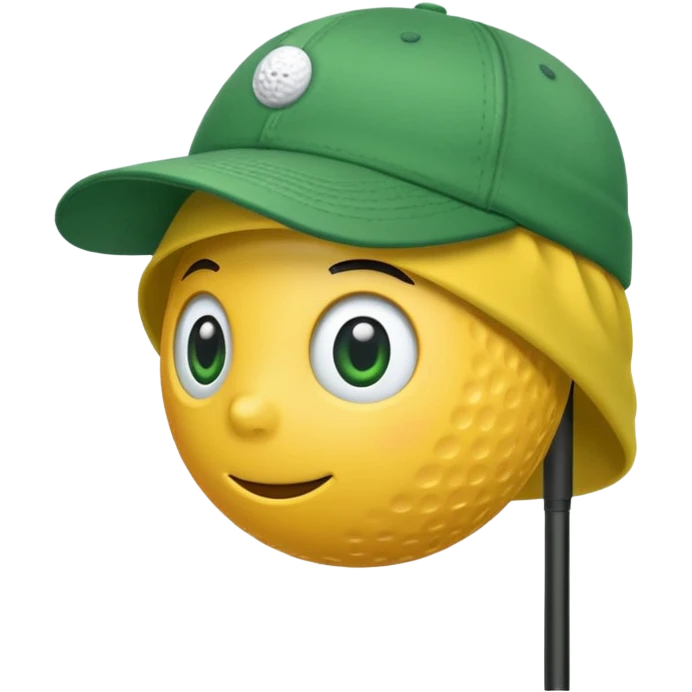 green golf hat emoji