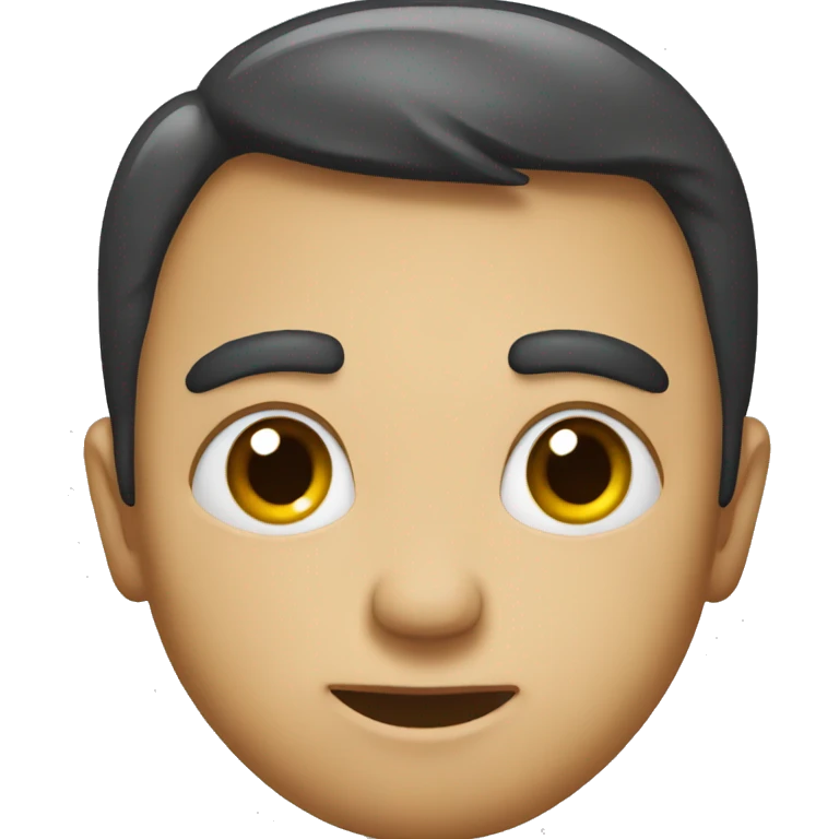 Turning eyes and turning head slowly emoji