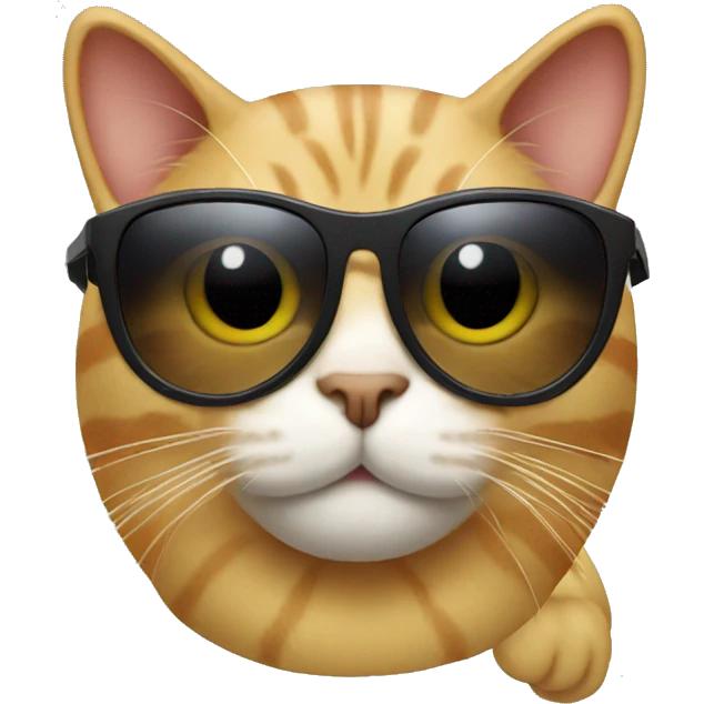Cat with sunglasses emoji