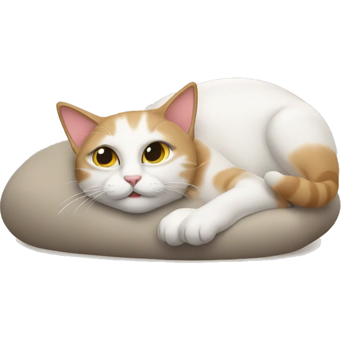 cat lying down emoji