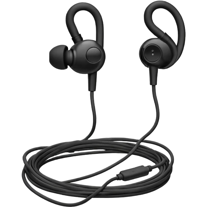 old wired earphones emoji