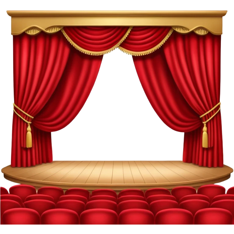 theater stage with curtains emoji