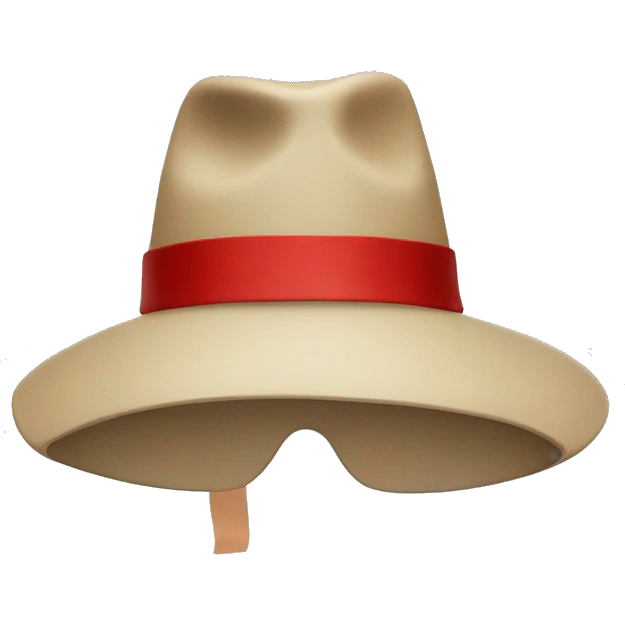 hat with red band   emoji