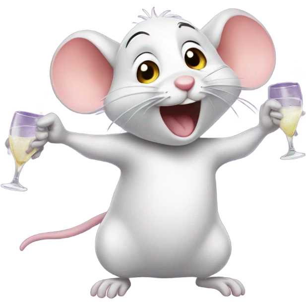 Mouse partying emoji