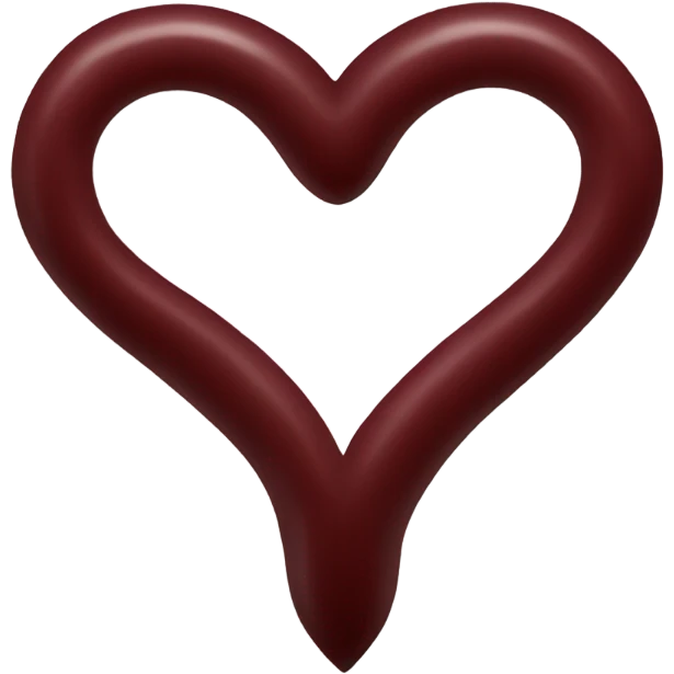 heart color dark red emoji