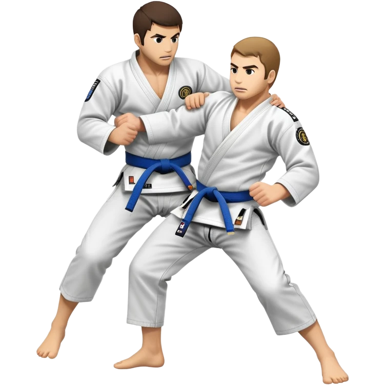 A jiu jitsu takedown emoji