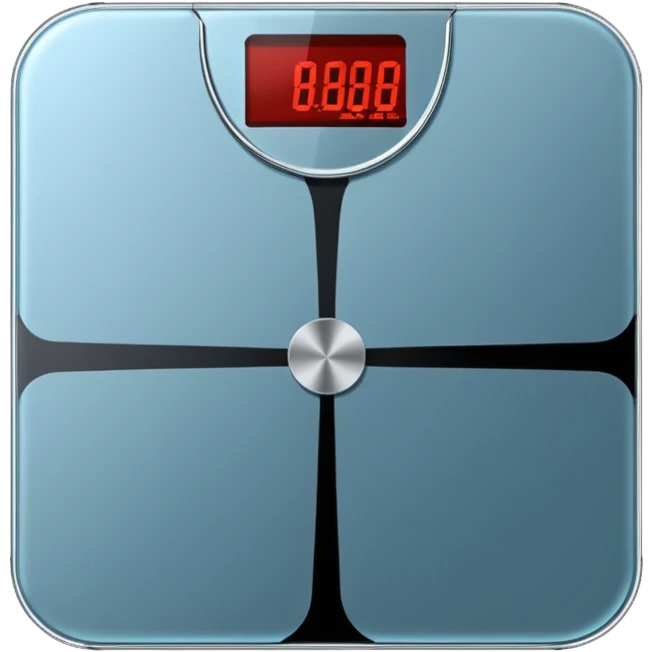 pesa de baño con 140 kilos emoji