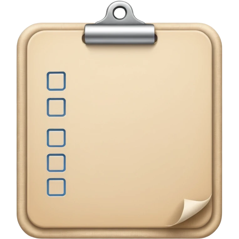 beige to do list without pencil emoji