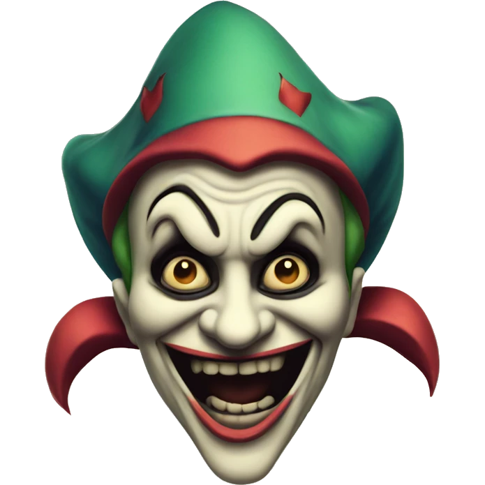 vintage scary jester  emoji