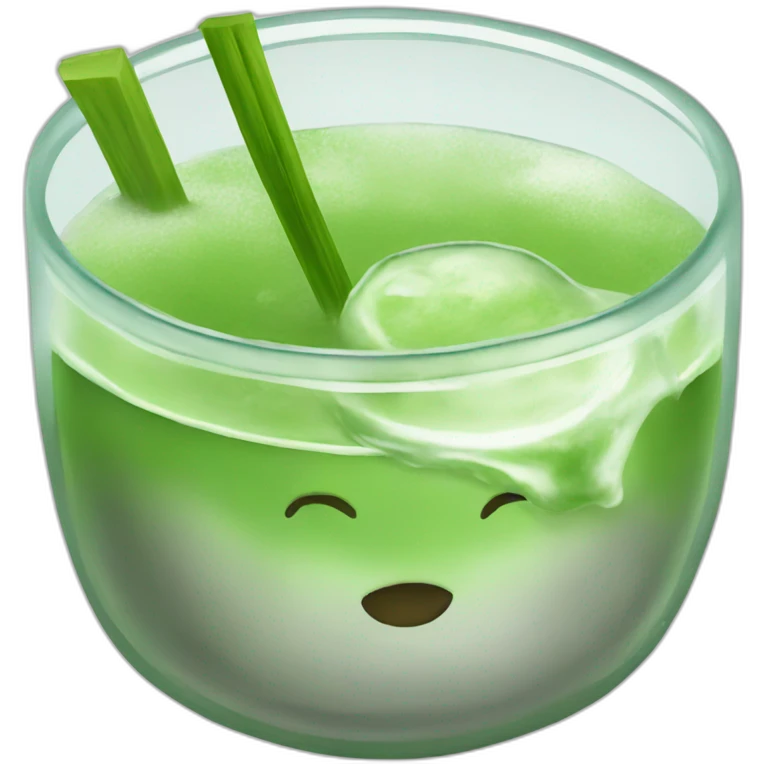 Iced matcha emoji