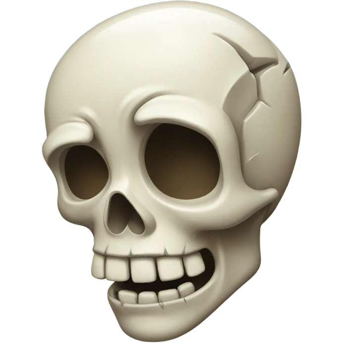 Crying skull emoji