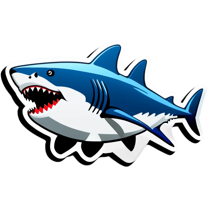 Robot shark emoji