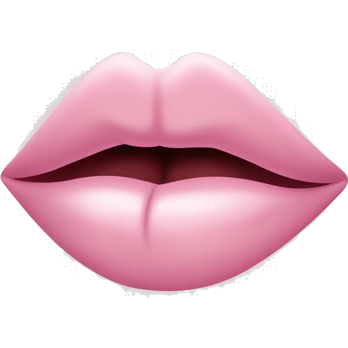 Light Pink kiss lips emoji