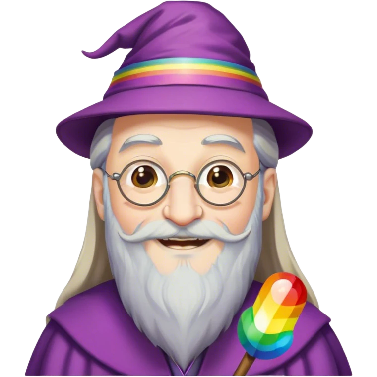 Dumbledore as a lesbian emoji