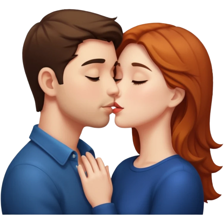 Lover kissing emoji